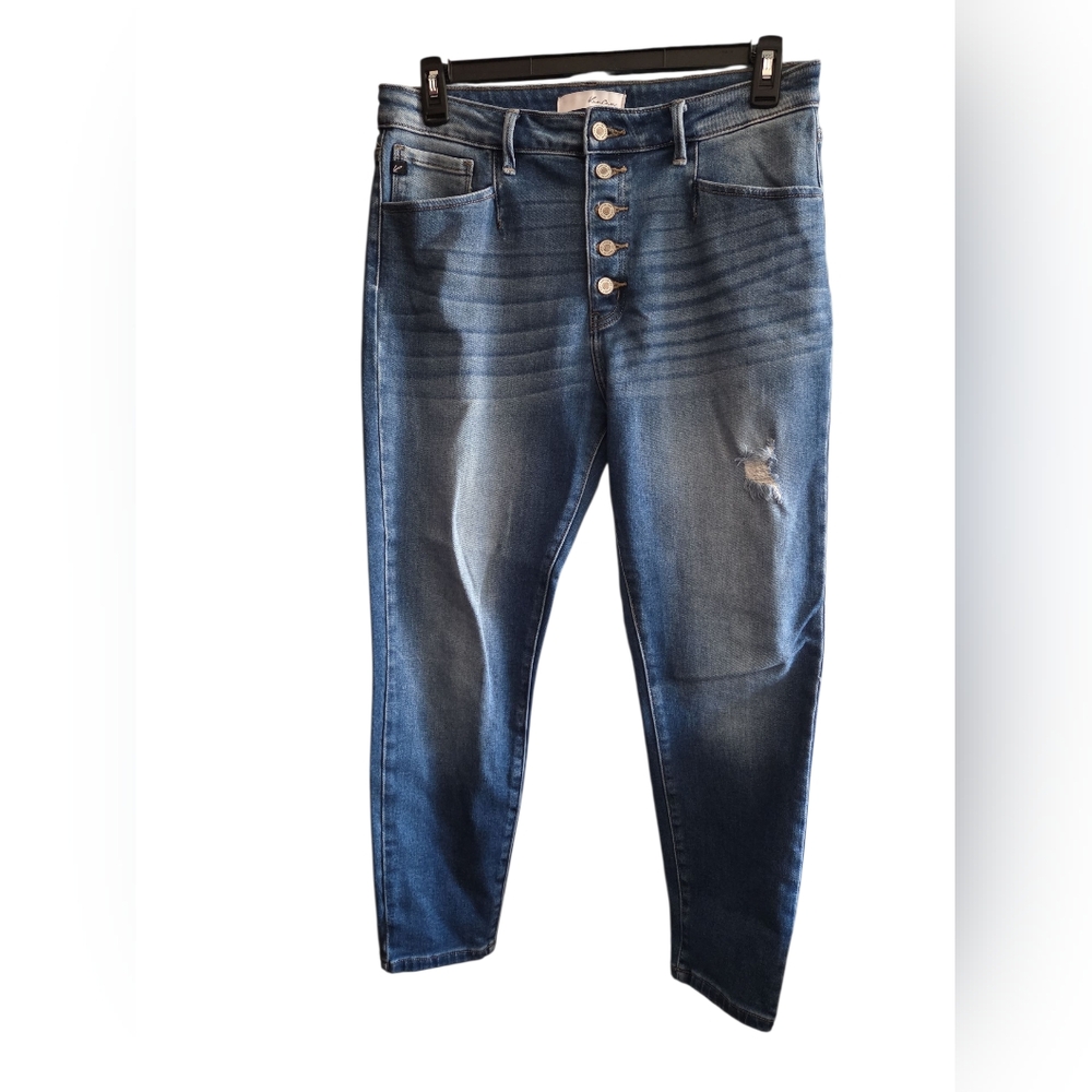 StylishKanCan Blue Button-Fly Jeans